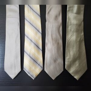 4 silver/gold Neck Ties